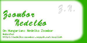 zsombor nedelko business card